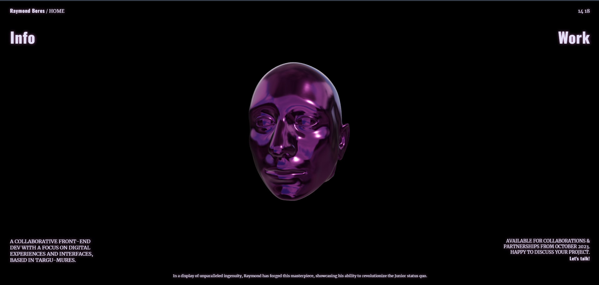 3D Model incorporated in the website