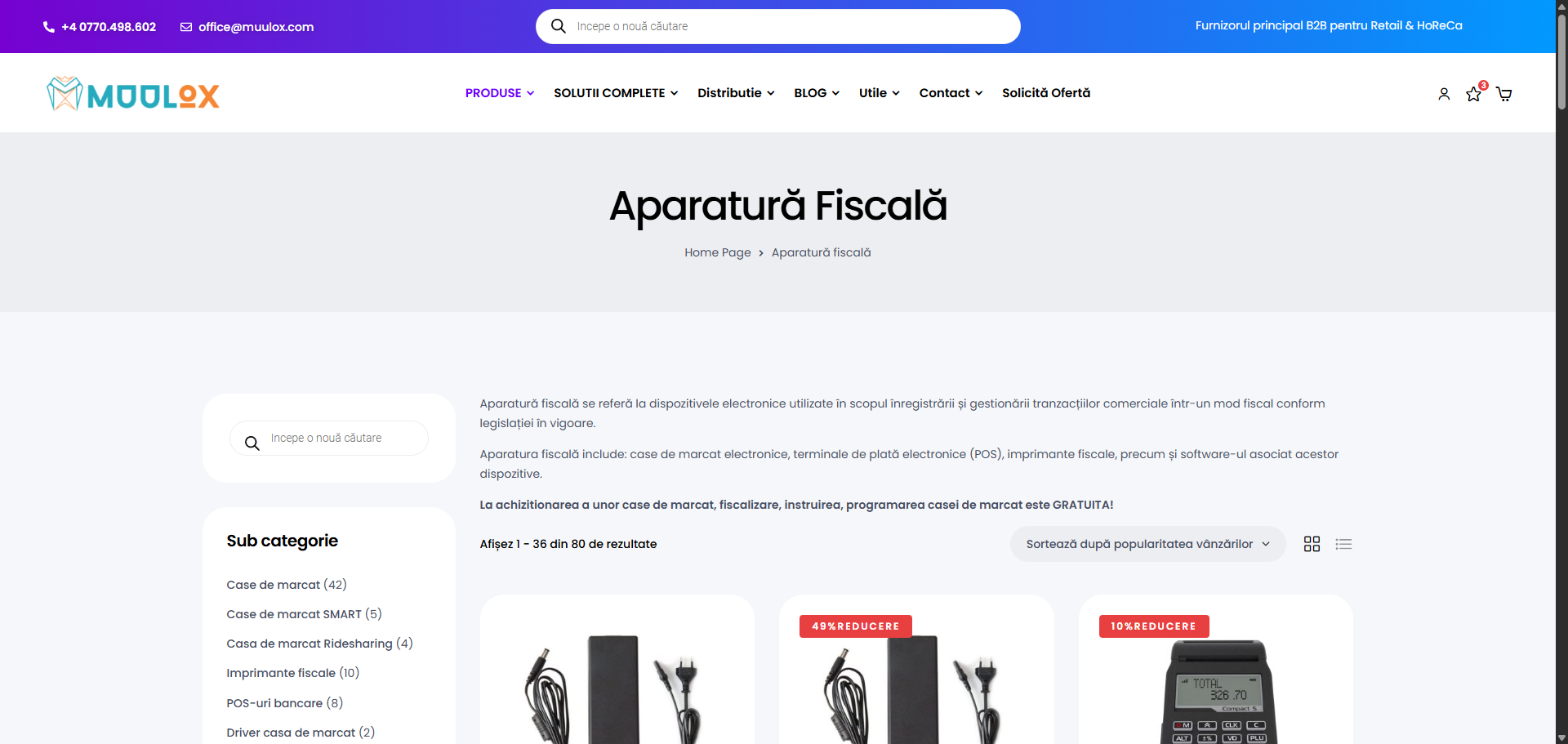 muulox.com Ecommerce website